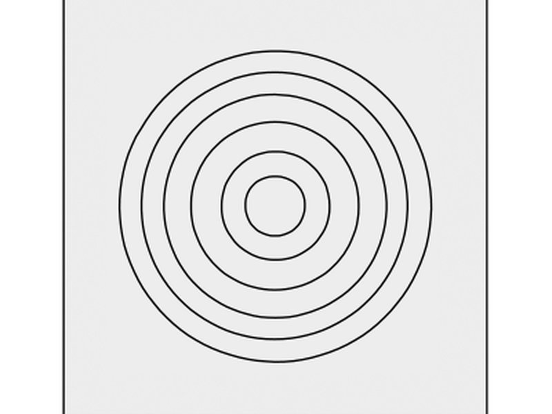 Concentric ring face